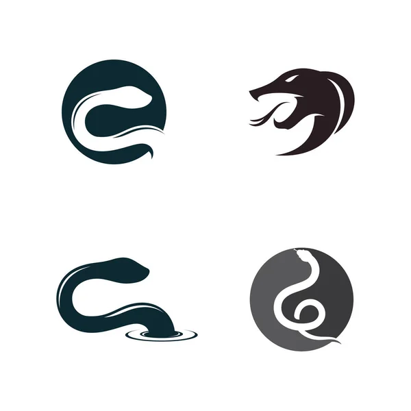 Snake Logo Icon Vector Template — Archivo Imágenes Vectoriales