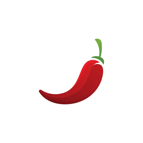 Templat Simbol Makanan Pedas Vektor Logo Chili - Stok Vektor