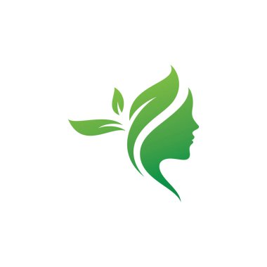 Kadın kuaför logosu lüks vektör tasarımı