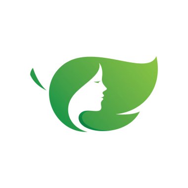 Kadın kuaför logosu lüks vektör tasarımı