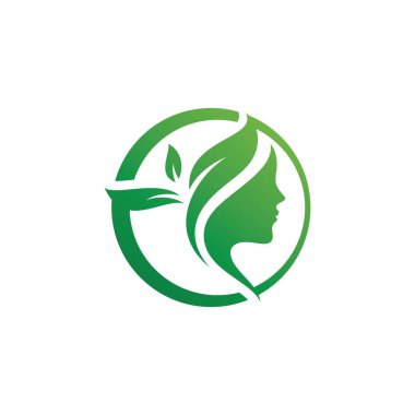 Kadın kuaför logosu lüks vektör tasarımı