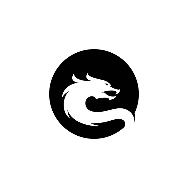 Dragon Vektor Ikon Illustration Design Logotyp Mall — Stock vektor