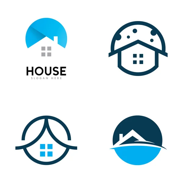 Illustration Vectorielle Logo Maison Appartement — Image vectorielle