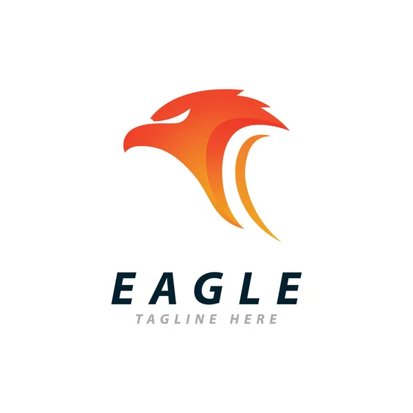 Eagle Logo Vector Ícone Águia Criativa Ilustração Modelo — Vetor de Stock