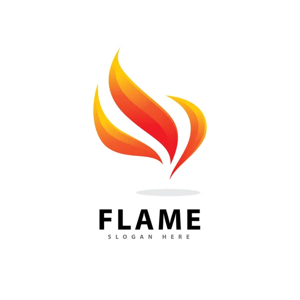 Abstract Fire Flame Logo Symbool Met Verloop Kleur — Stockvector