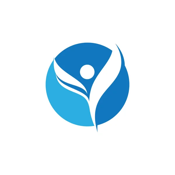 Logo Postaci Znak Ilustracja Ludzie Wektor Projekt — Wektor stockowy