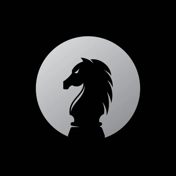 Chess Knight Role Logo Vector Chess Piece Vector Icons — Stock Vector