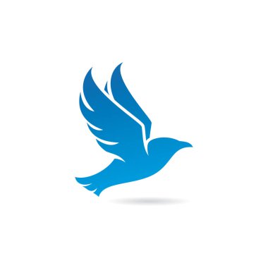 Kuş logosu vektör illüstrasyon tasarımı