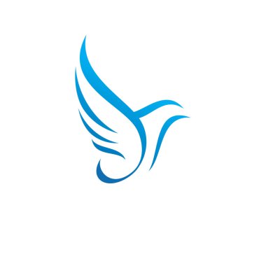 Kuş logosu vektör illüstrasyon tasarımı