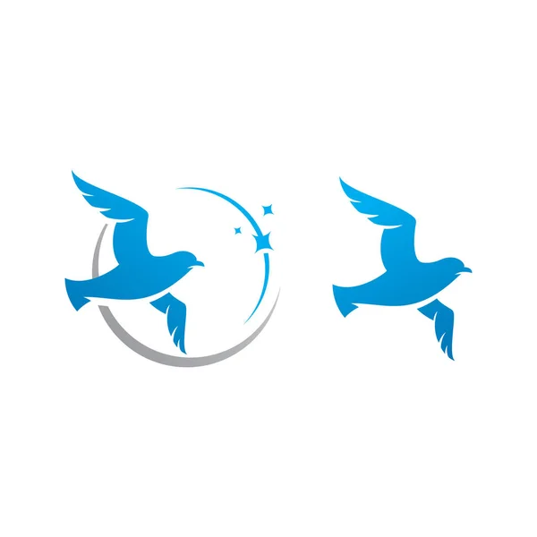 Vogel Logo Vorlage Vektor Illustration Design — Stockvektor