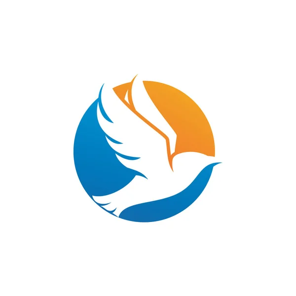 Kuş Logosu Vektör Illüstrasyon Tasarımı — Stok Vektör