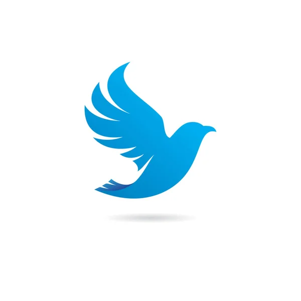 Kuş Logosu Vektör Illüstrasyon Tasarımı — Stok Vektör