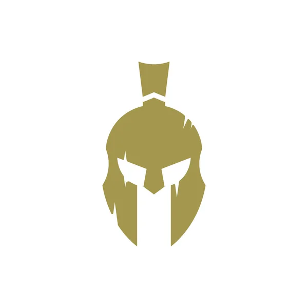 Spartan Helmet Logo Διάνυσμα Σχεδιασμού Πρότυπο Λογότυπου Σπάρταν — Διανυσματικό Αρχείο