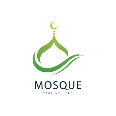 Cami Logosu Şablonu, İslami Kavram Tasarım Yaratıcı Sembol