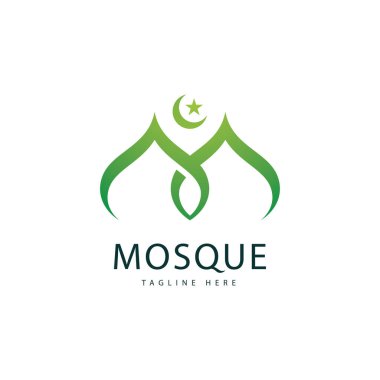 Cami Logosu Şablonu, İslami Kavram Tasarım Yaratıcı Sembol