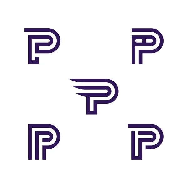 Abstracte Letters Monogram Logo Template — Stockvector