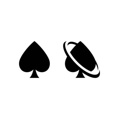 Poker logo vektör şablonu, Yaratıcı Casinologo tasarım konsepti