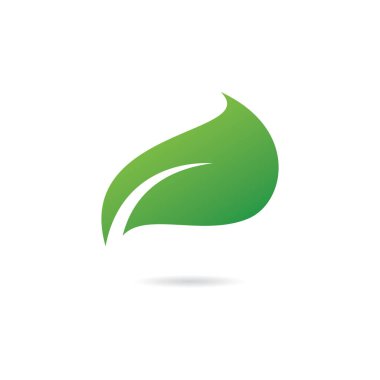 Yaprak doğa elementi ekoloji vektör tasarımı