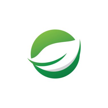 Yaprak doğa elementi ekoloji vektör tasarımı