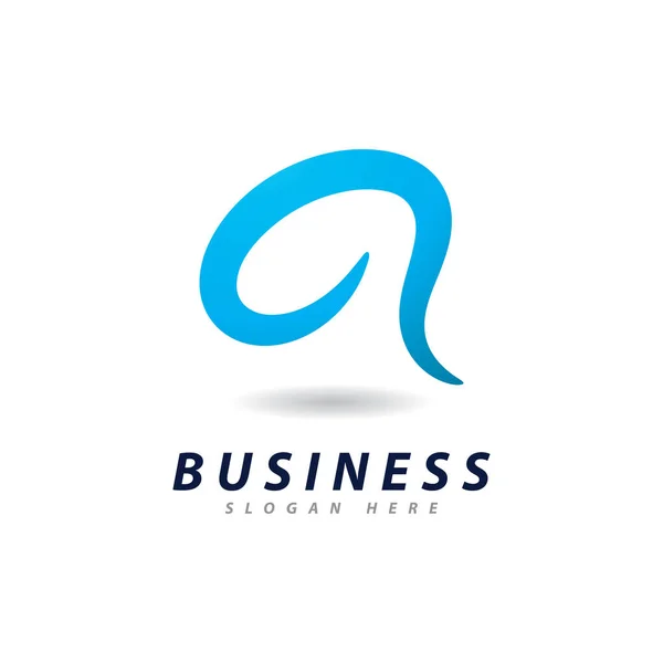 Business Letter Identity Logo Vector Design — Stock Vector