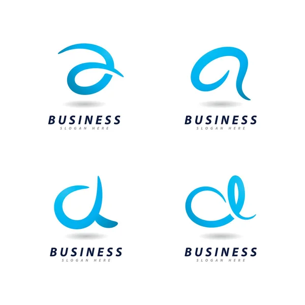 Business Ein Buchstabe Identität Logo Vektor Design — Stockvektor