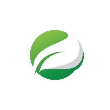 Yaprak doğa elementi ekoloji vektör tasarımı