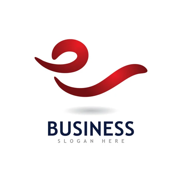Business Lettre Logo Identité Design Vectoriel — Image vectorielle