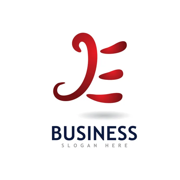 Business Lettre Logo Identité Design Vectoriel — Image vectorielle