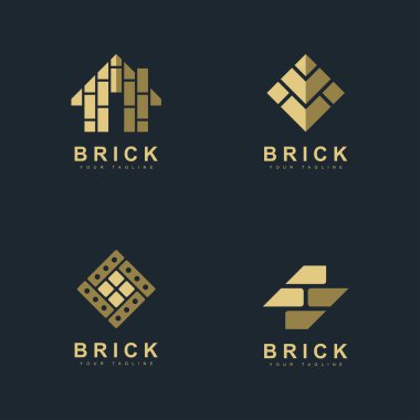 Tuğla Yaratıcı logo tasarımı kavramları