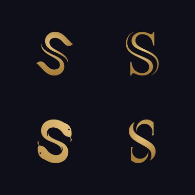 S harfi logo vektörü, S harfi logo tasarımı