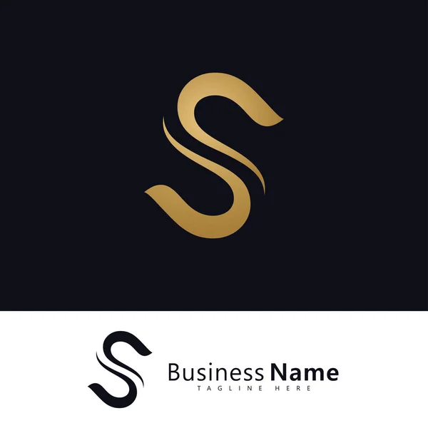 Letra Logotipo Vetor Simples Elegante Letra Logo Design — Vetor de Stock