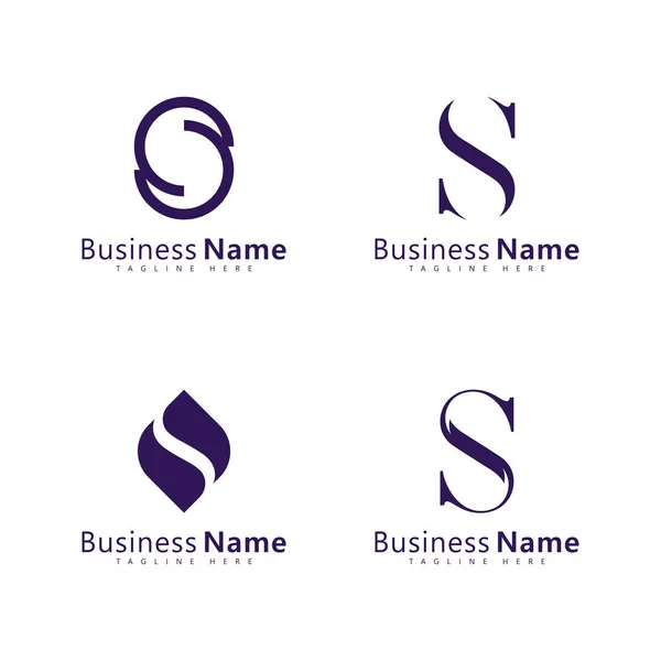 Letra Logotipo Vetor Simples Elegante Letra Logo Design — Vetor de Stock