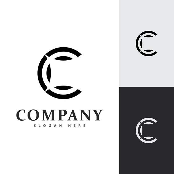 Initial Logo Vector Template Abstract Letter Logotype Trademarks Company Logo — Vettoriale Stock