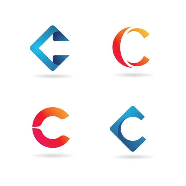 Initial Logo Vector Template Abstract Letter Logotype Trademarks Company Logo — Vector de stock