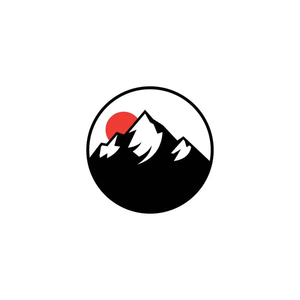 Modèles Logo Montagne Modèle Logo Montagne Vectoriel Icône Illustration Design — Image vectorielle