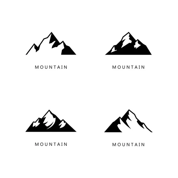 Mountain Logo Sablonok Mountain Logo Sablon Vektor Ikon Illusztráció Tervezés — Stock Vector