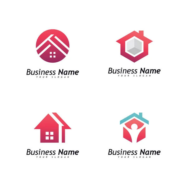 House Logo Vector Template Creative Real Estate House Building Icon — Image vectorielle