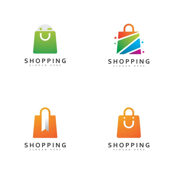 Online Shop Logo Vector Shop Logo Design Template Illustration Imple — ストックベクタ