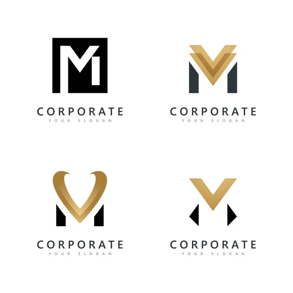 Logo Vettoriale Design Creativo Iniziale Logo Vettoriale Design — Vettoriale Stock