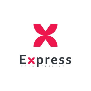 Modern Express vektör logo tasarımı, Arrow iş simgesi tasarım şablonu 