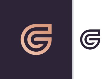 G logo vektör şablonu, yaratıcı logo sembolü