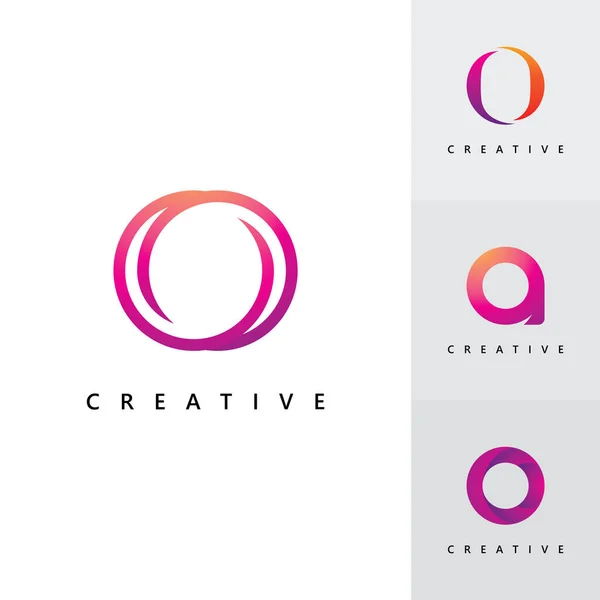 Plantilla Vectorial Del Logotipo Letter Diseño Inicial Del Logotipo Creative — Vector de stock