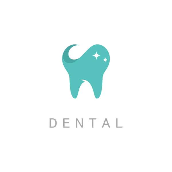 Logo Clínica Dental Dentista Boca Salud Ilustración Para Negocio — Vector de stock