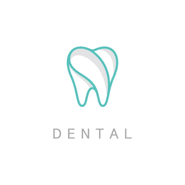 Logo Clínica Dental Dentista Boca Salud Ilustración Para Negocio — Vector de stock