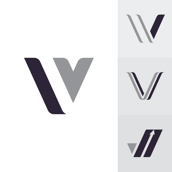 Logotyp Design Och Mall Kreativa Ikon Initialer Baserade Bokstäver Vektor — Stock vektor