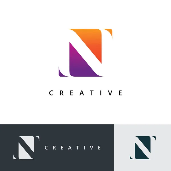 Logotyp Design Och Mall Creative Ikon Initialer Baserade Bokstäver Vektor — Stock vektor