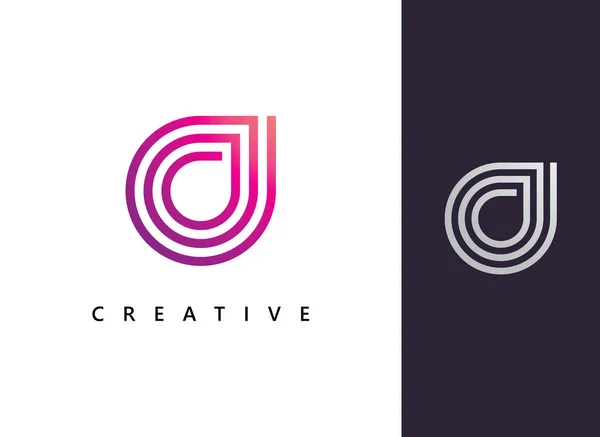 Buchstabe Logo Vektorvorlage Creative Circle Logo Buchstabe Initial Logo Design — Stockvektor