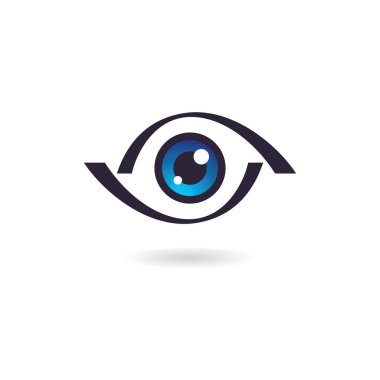 Yaratıcı Kavramsal Gözler logo tasarım Şablonu, göz bakım logosu simgesi