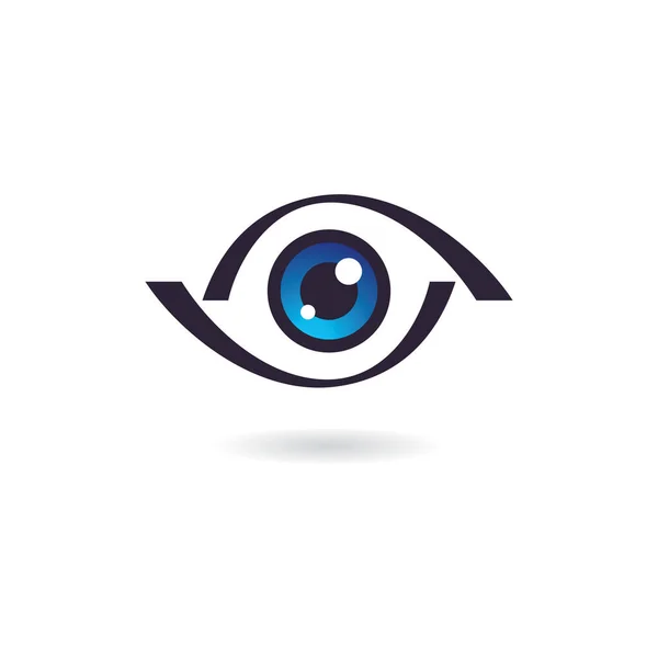 Modèle Conception Logo Yeux Concept Créatif Icône Logo Soin Des — Image vectorielle