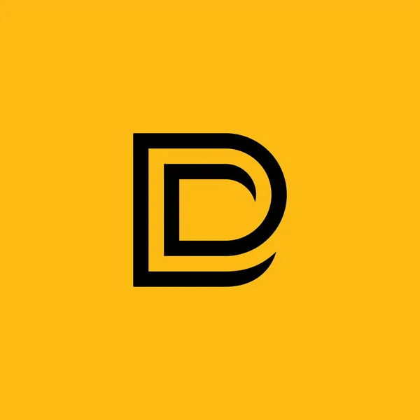 D标志设计和模板 向量中基于Creative D图标首字母的字母 — 图库矢量图片